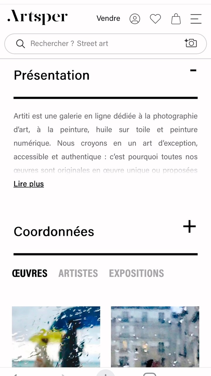 La galerie Artiti.art est maintenant présente sur Artsper. 😊 À bientôt sur Artiti.art ou sur Artsper.com. #artiti #artsper #artcontemporainfrançais